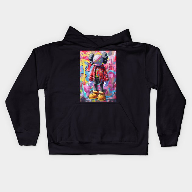 Kaws Hypebeast Duck Kids Hoodie by CollSram